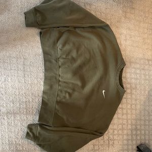 Nike oversized fleece crew sweatshirt